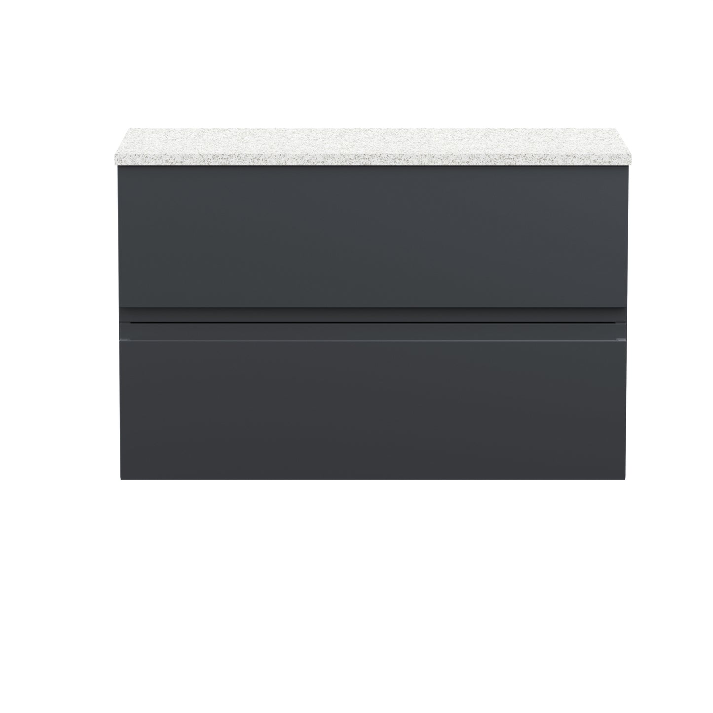 Hudson Reed Urban 800mm Wall Hung 2 Drawer Vanity Unit With Laminate Worktop