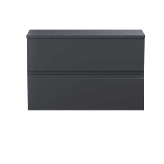 Hudson Reed Urban 800mm Wall Hung 2 Drawer Vanity Unit With Worktop