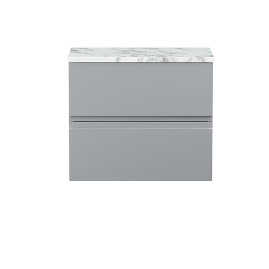 Hudson Reed Urban 600mm Wall Hung 2-Drawer Unit With Laminate Worktop