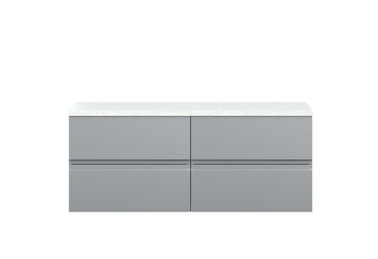 Hudson Reed Urban 1200mm Wall Hung 4-Drawer Unit With Laminate Worktop