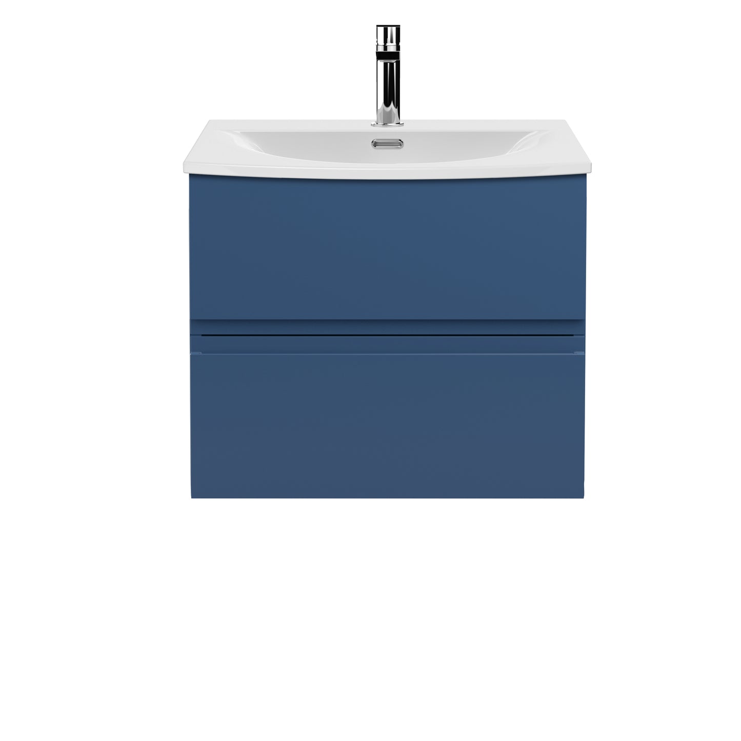 Hudson Reed Urban 600mm Wall Hung 2 Drawer Vanity Unit with Curved Basin