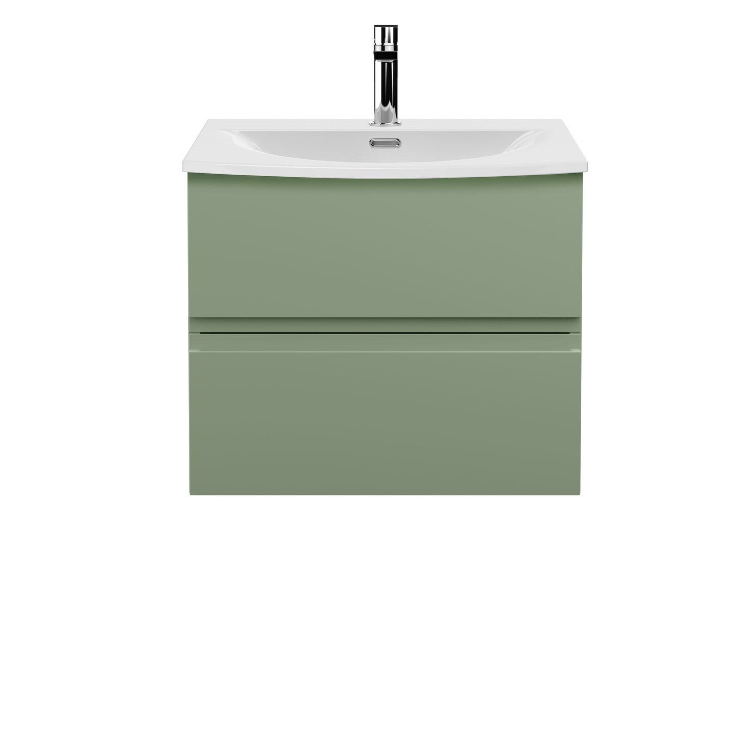 Hudson Reed Urban 600mm Wall Hung 2-Drawer Unit and 1 Tap Hole Basin