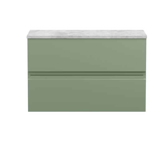 Hudson Reed Urban 800mm Wall Hung 2-Drawer Unit With Laminate Top