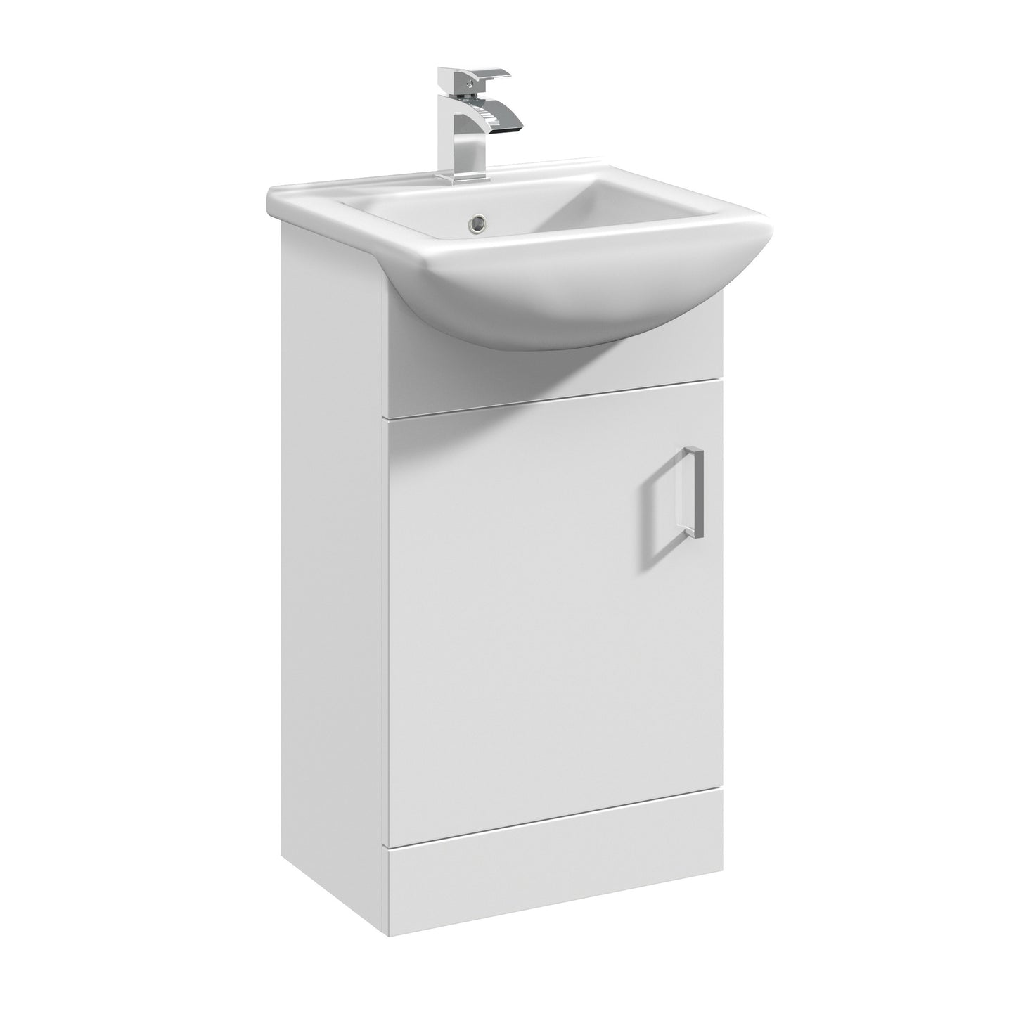 Nuie Mayford 450mm Floor Standing Single Door Vanity Unit with Basin