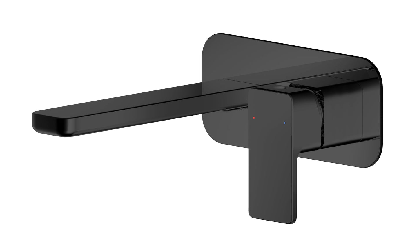 Windon Wall Mounted 2 Tap Hole Basin Mixer with Plate by Nuie