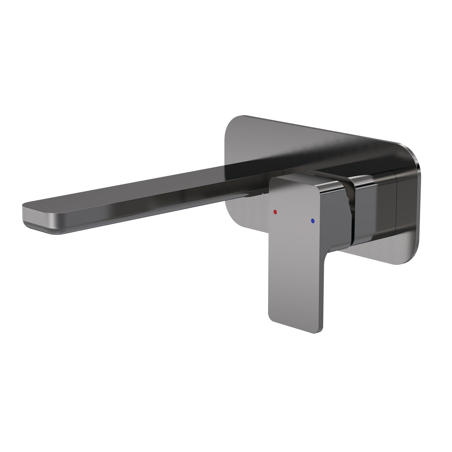 Windon Wall Mounted 2 Tap Hole Basin Mixer with Plate by Nuie