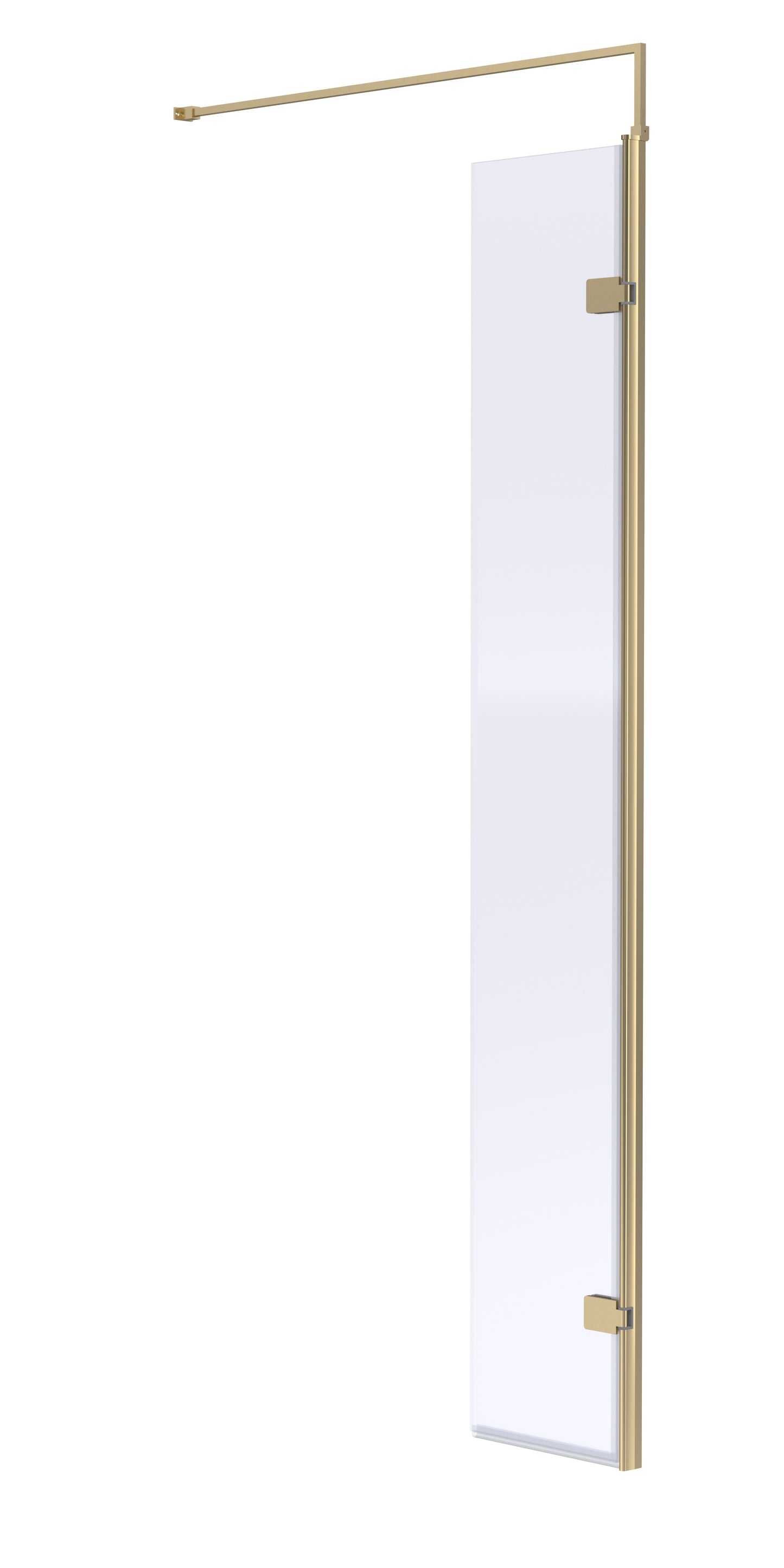 Synergy 300mm Wetroom Swing Screen - Brushed Brass