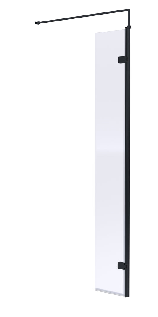 Synergy 300mm Wetroom Swing Screen - Matt Black