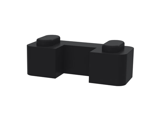 Wetroom Screen Horseshoe Support Foot Matt Black