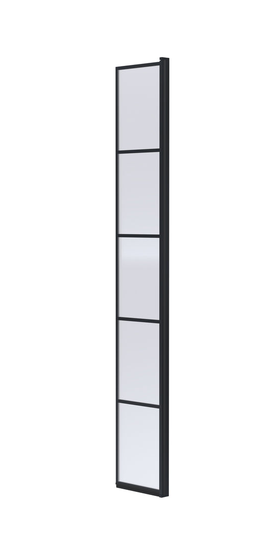 Synergy Vodas 1950mm X 300mm Hinged Return Screen - Matt Black