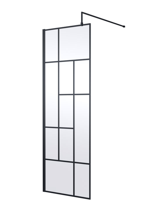 Abstract 700mm  Frame Wetroom Screen  8mm Glass