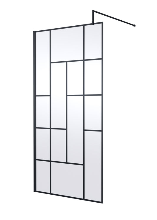 Abstract 1000mm  Frame Wetroom Screen 8mm Glass