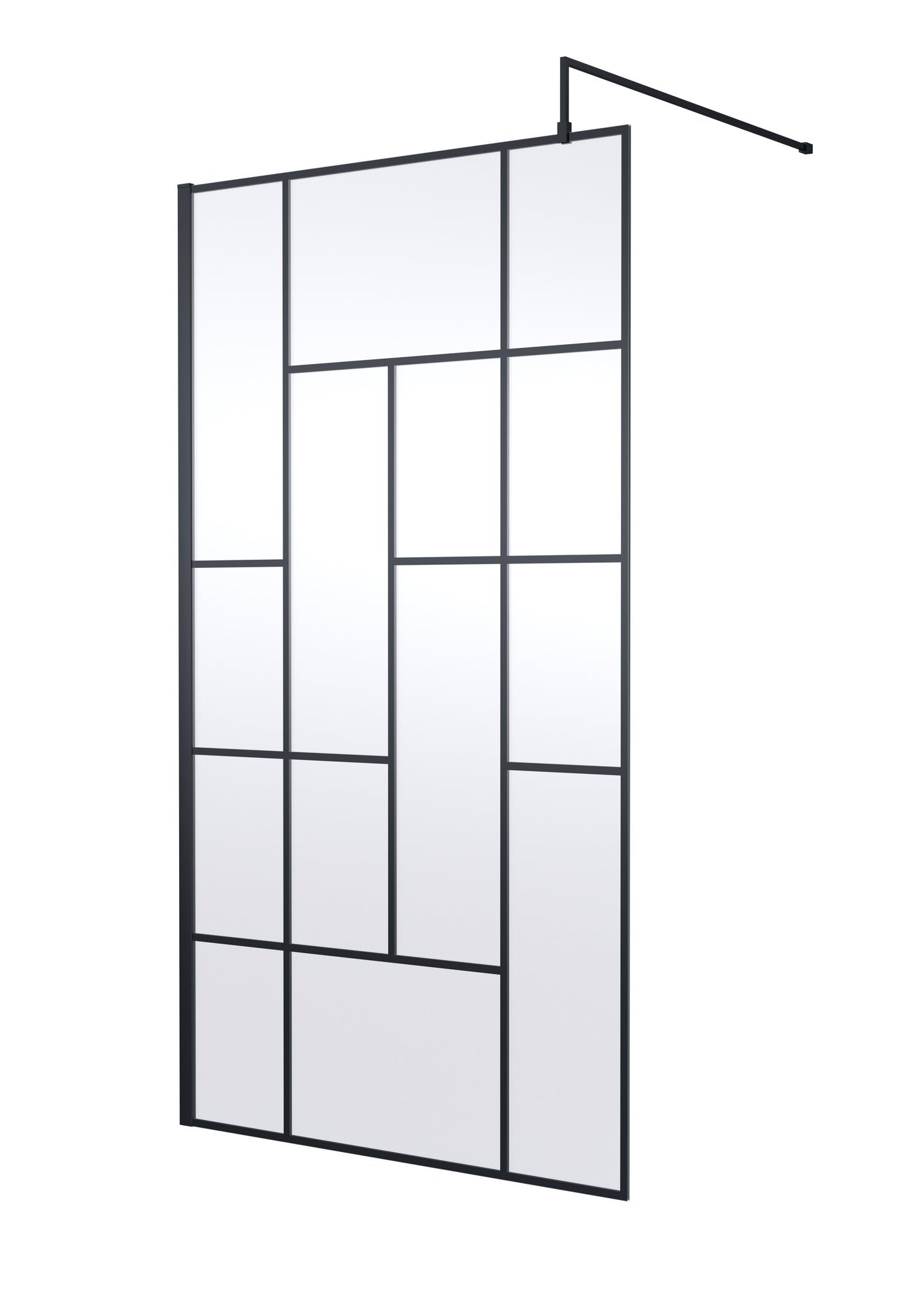 Abstract 1100mm  Frame Wetroom Screen 8mm Glass