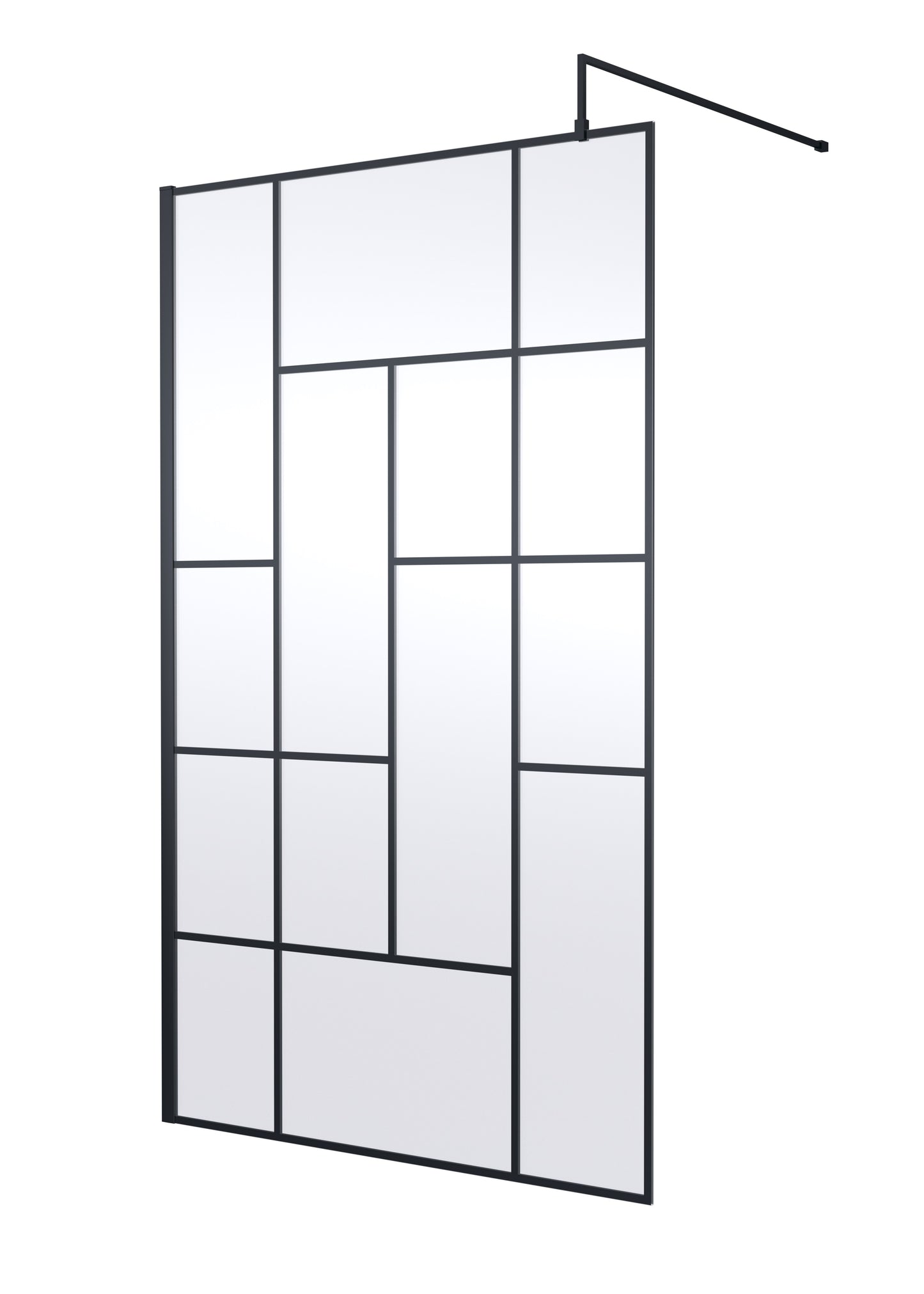 Abstract 1200mm  Frame Wetroom Screen 8mm Glass