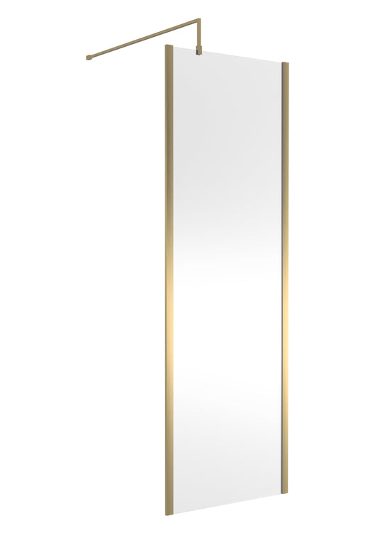 700mm Outer Framed Wetroom Screen with Support Bar