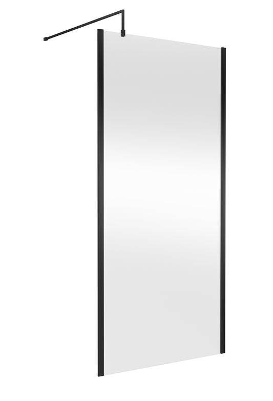 1000mm Outer Framed Wetroom Screen with Support Bar