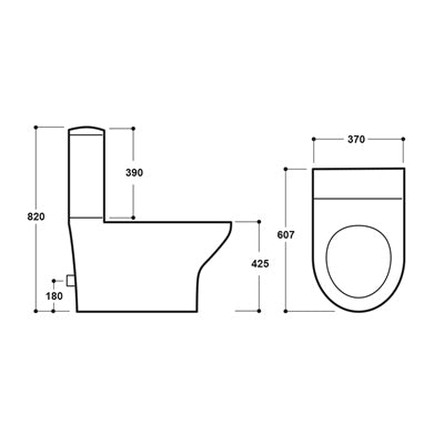 Synergy Fluid 425Mm Toilet (SY-FLU08)