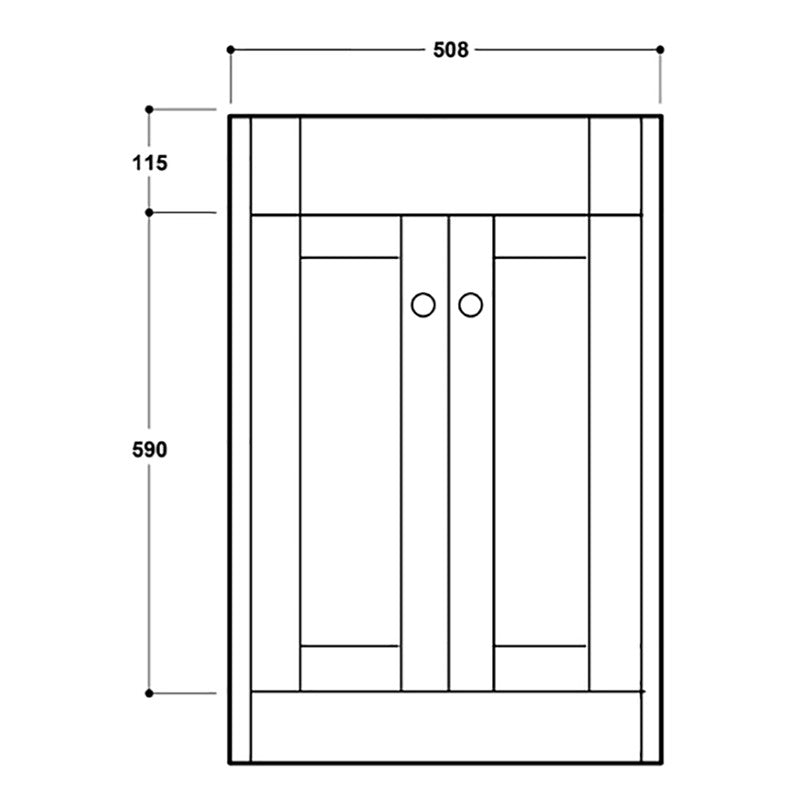 Henbury 600Mm Floor Vanity Unit (SY-HEN12-CW & SY-HEN23)