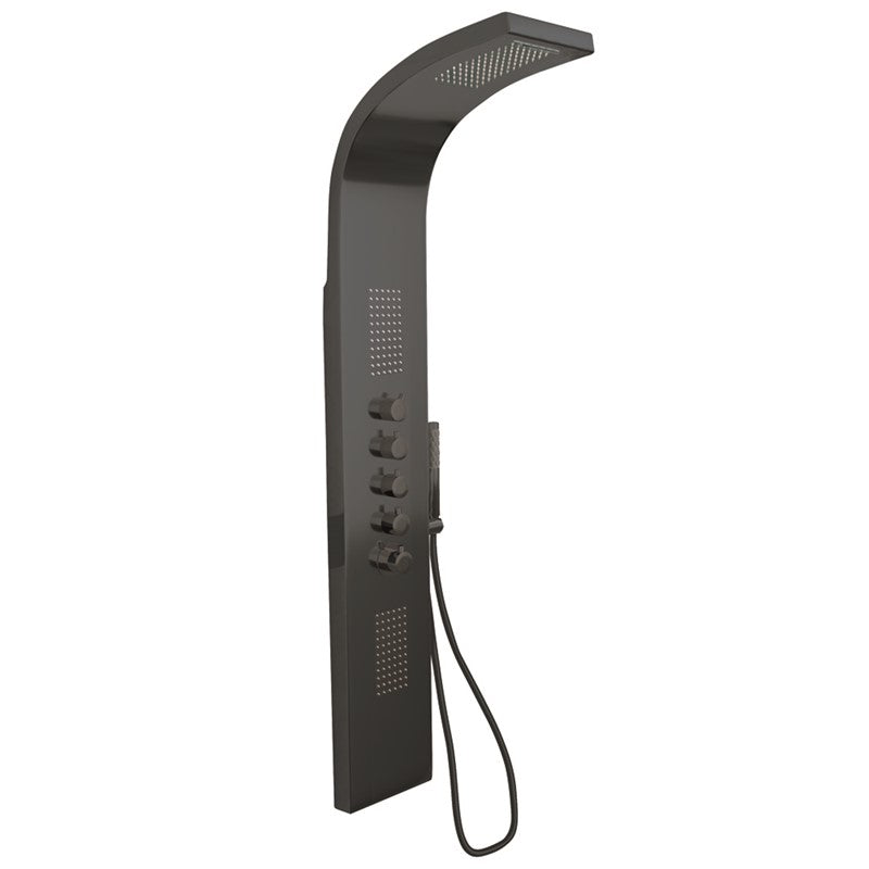 Stream Black Waterfall Shower Panel (SY-N863)