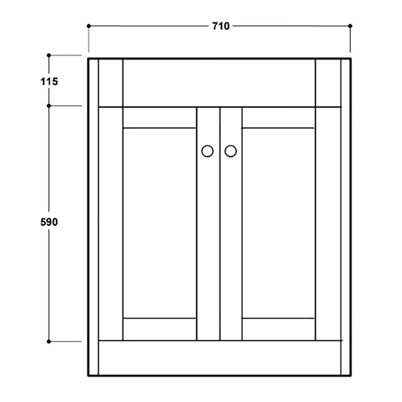 Henbury 800Mm Floor Vanity Unit (SY-HEN14-CW & SY-HEN25)